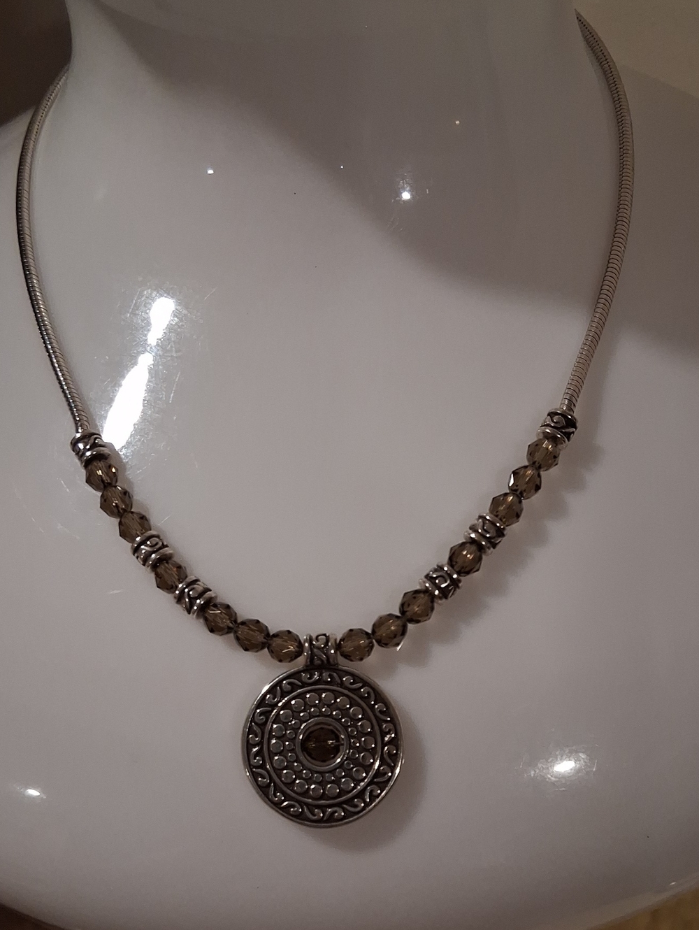 Brighton Spell Bound Imtricate Silvertone Necklace